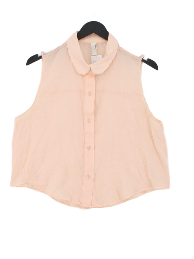 American Apparel Women's Shirt L Pink 100% Cotton