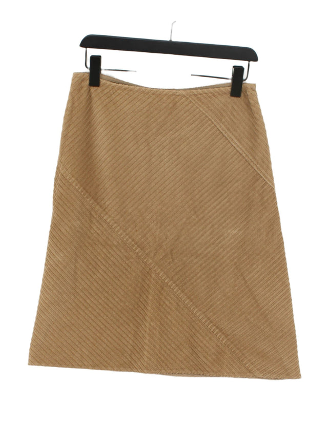 Kookai Women's Midi Skirt UK 14 Tan 100% Other