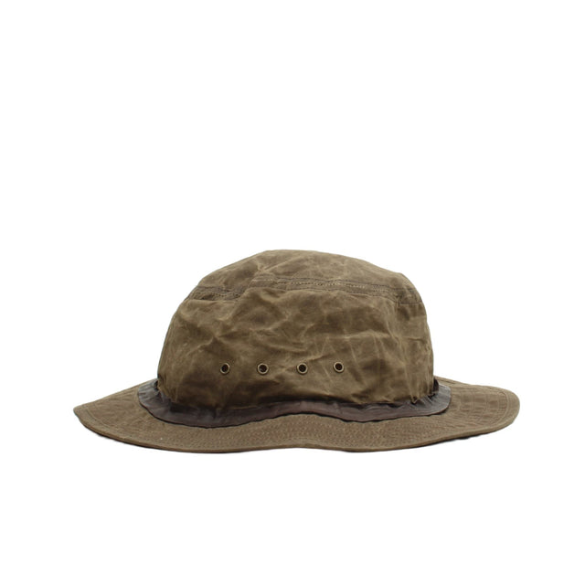 Ralph Lauren Men's Hat S Brown Cotton with Leather