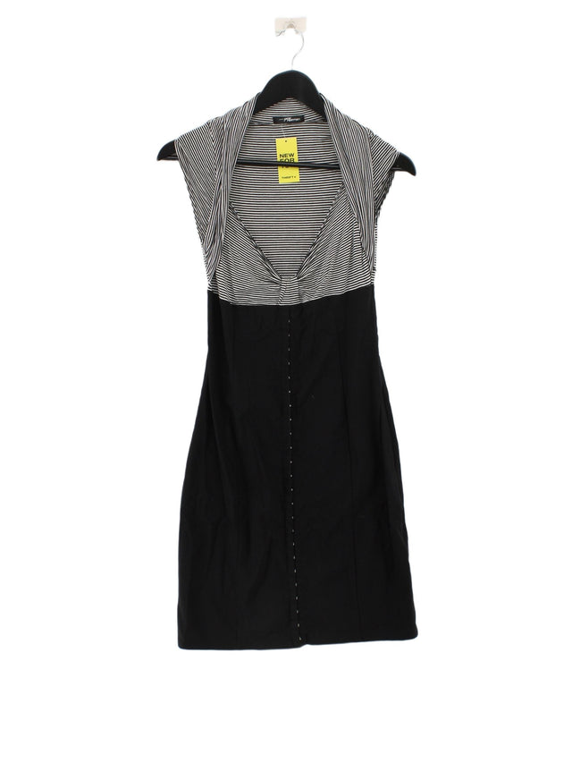 Jane Norman Women's Midi Dress UK 12 Black Viscose with Elastane, Nylon