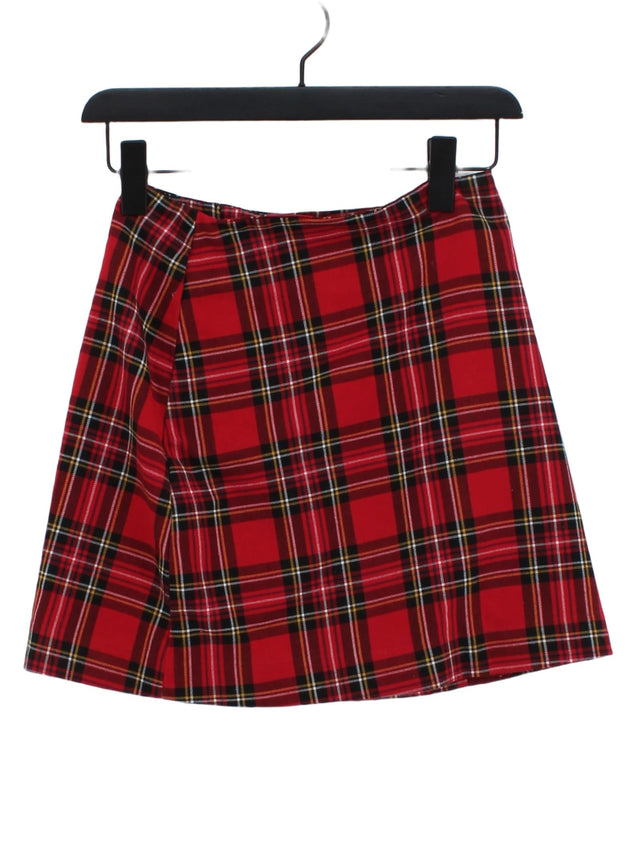 Monki Women's Mini Skirt W 34 in Multi Polyester with Elastane, Viscose