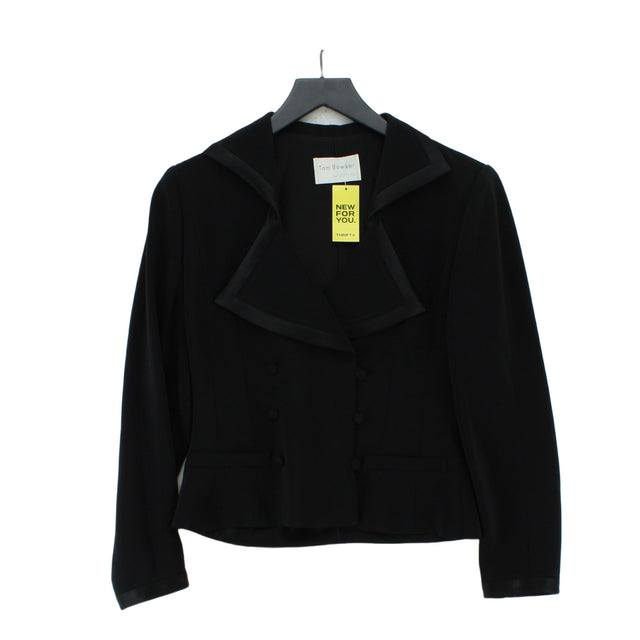Tom Bowker For Coterie Women's Blazer UK 10 Black Other with Polyester