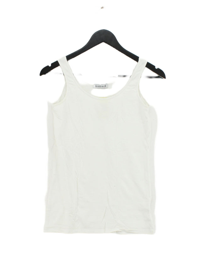Kettlewell Women's T-Shirt S White Cotton with Elastane, Lyocell Modal