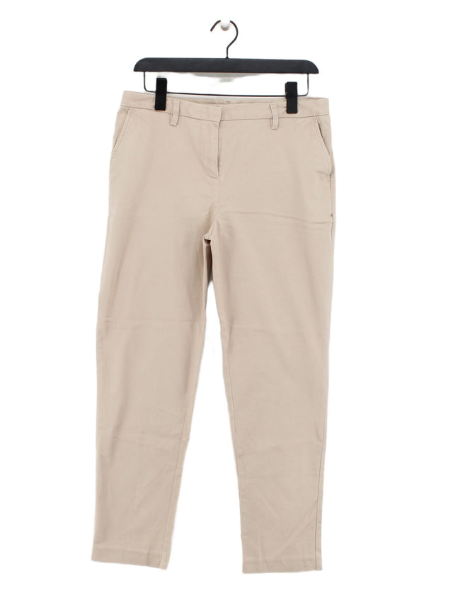 Crew Clothing Women's Trousers UK 8 Tan Cotton with Elastane