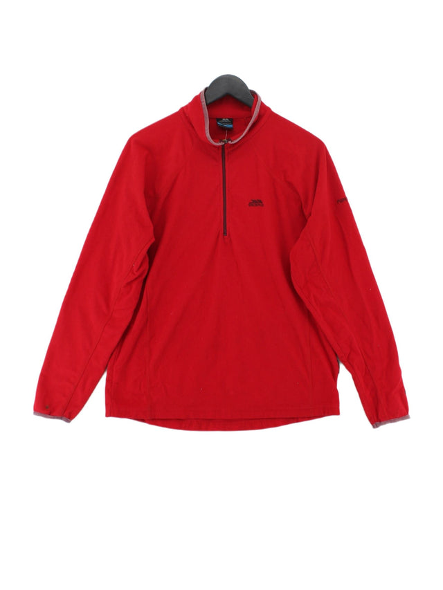 Trespass Men's Hoodie L Red 100% Polyester