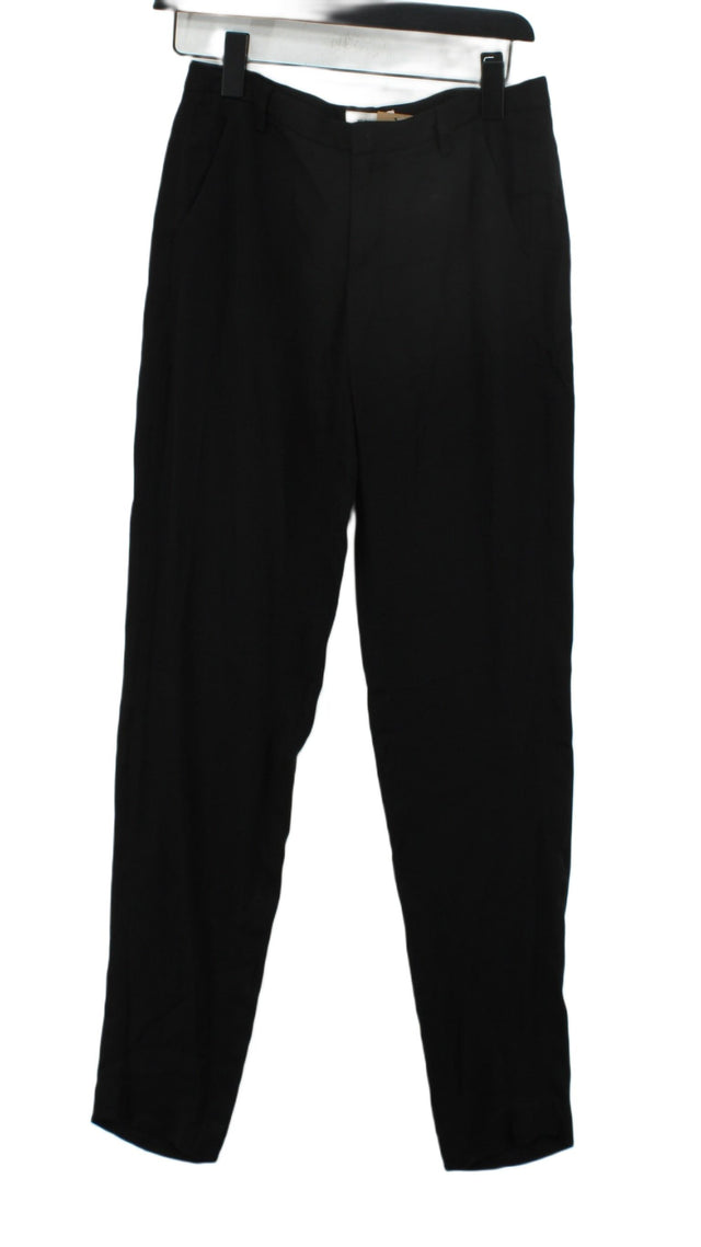 Helmut Lang Women's Suit Trousers UK 4 Black Viscose with Polyester
