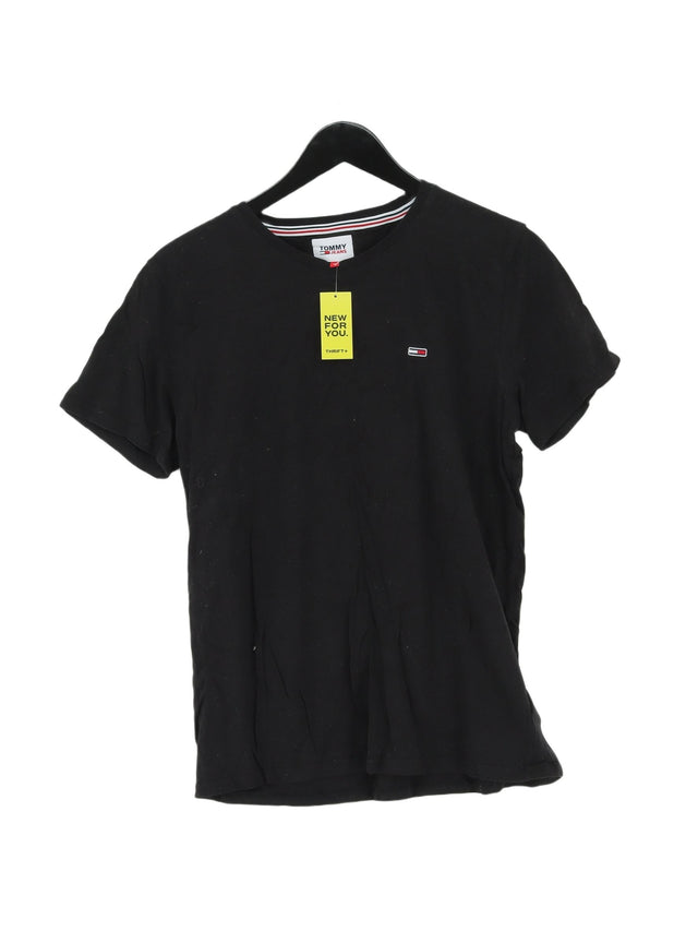 Tommy Hilfiger Men's T-Shirt M Black 100% Cotton