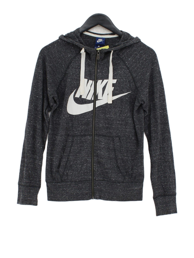 Nike Women's Hoodie XS Grey Cotton with Polyester
