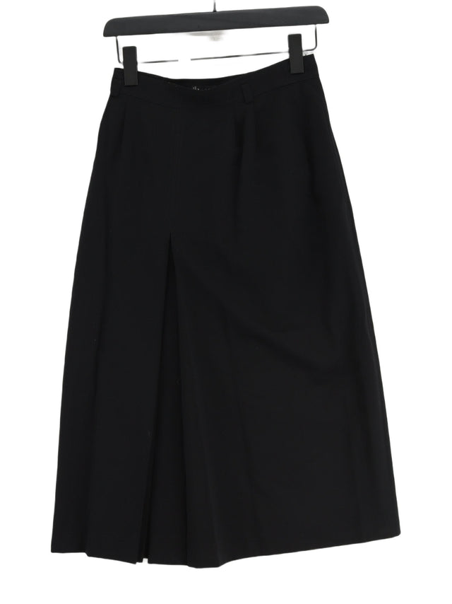 Louis Feraud Women's Midi Skirt UK 12 Black Polyester with Viscose