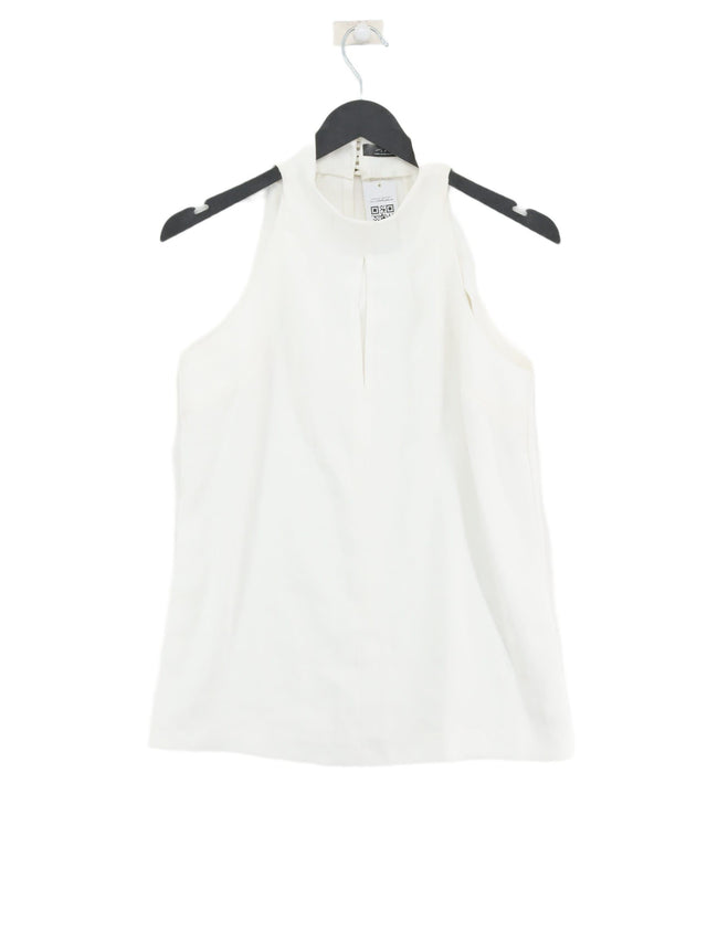 Zara Women's Blouse XS White 100% Polyester