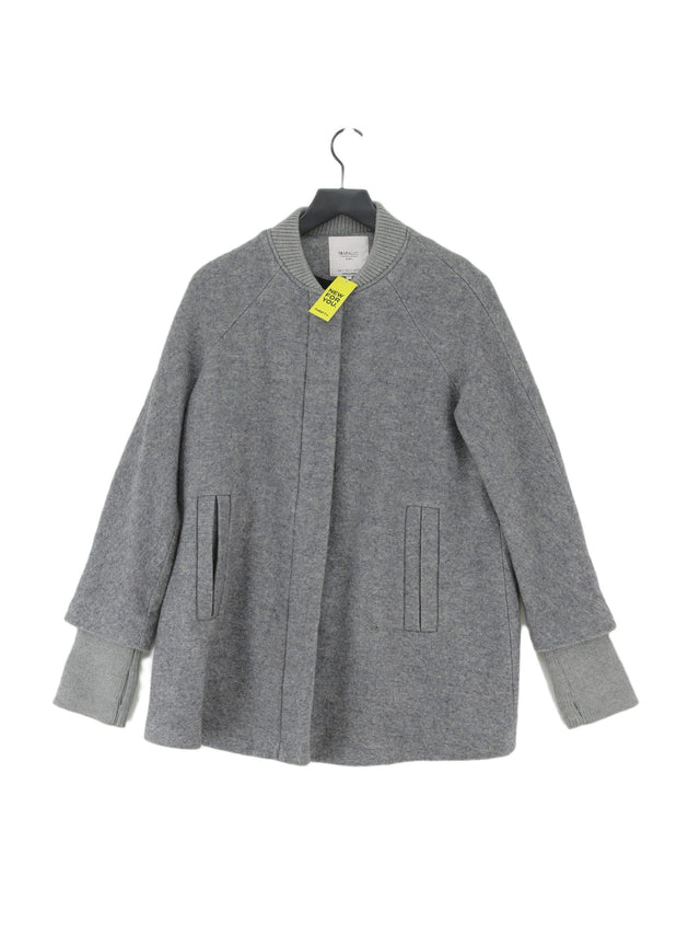Trafaluc Women's Jacket L Grey Polyester with Acrylic, Nylon, Viscose, Wool