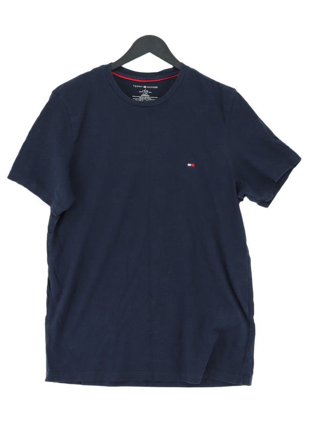 Tommy Hilfiger Men's T-Shirt M Blue 100% Cotton