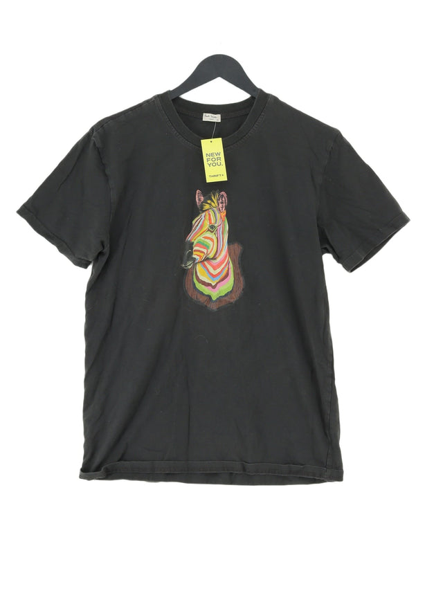 Paul Smith Women's T-Shirt S Black 100% Cotton