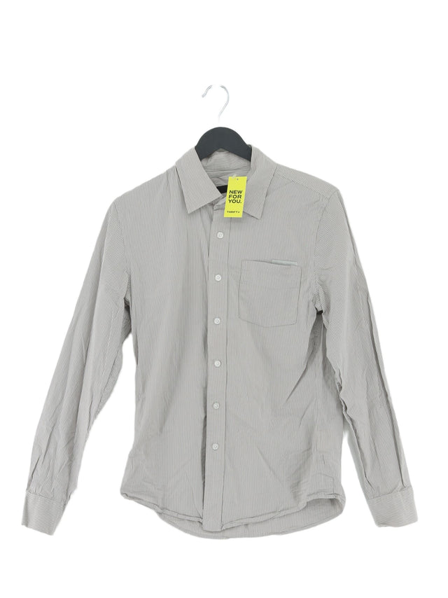 Calvin Klein Men's Shirt S Grey Cotton with Elastane