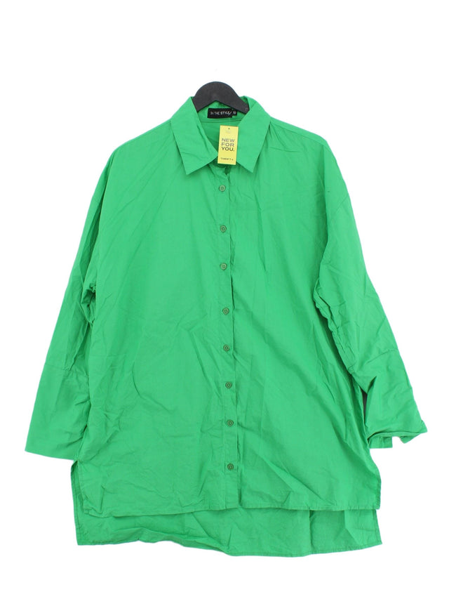 In The Style Women's Midi Dress UK 10 Green 100% Cotton