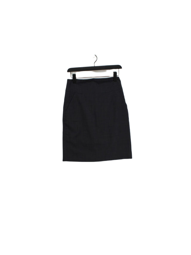 Banana Republic Women's Midi Skirt UK 6 Grey Wool with Elastane, Polyester