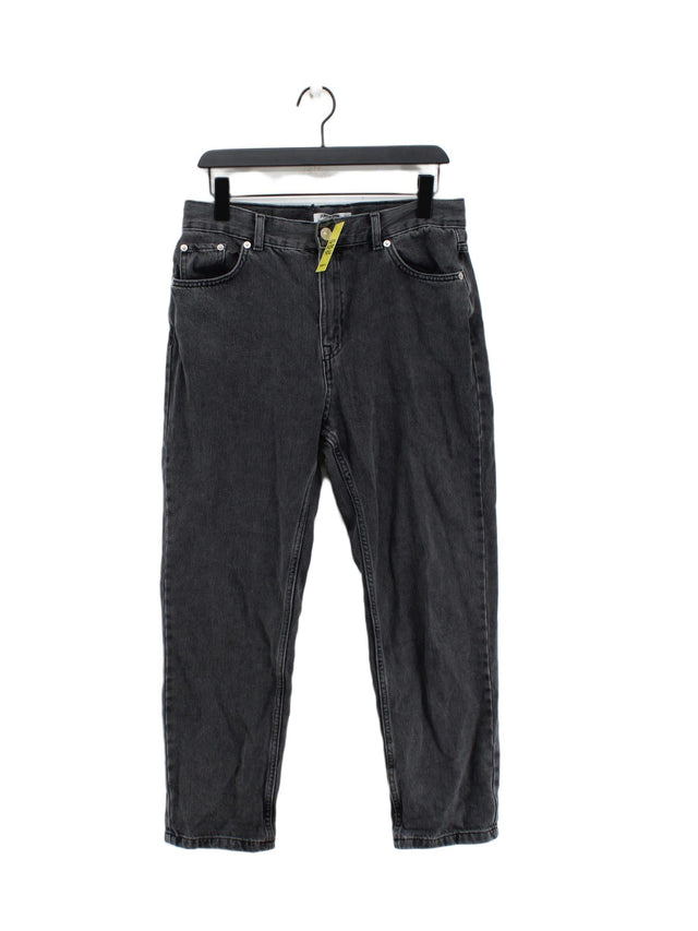 Pull&Bear Women's Jeans UK 12 Grey 100% Cotton