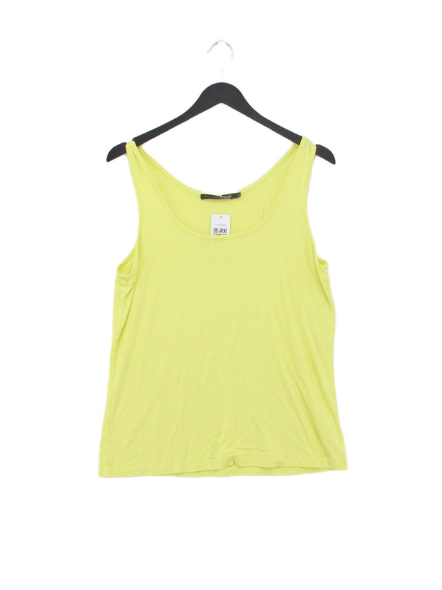 Trend By Captain Tortue Women's T-Shirt M Yellow Viscose with Elastane