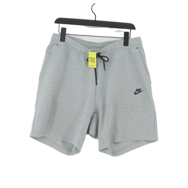 Nike Men's Shorts L Grey Cotton with Polyester