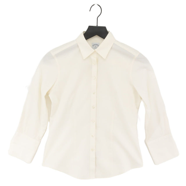 Brooks Brothers Women's Shirt S White 100% Cotton