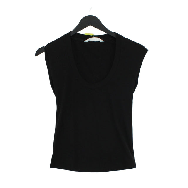 MNG Women's T-Shirt XXS Black Polyester with Elastane, Viscose