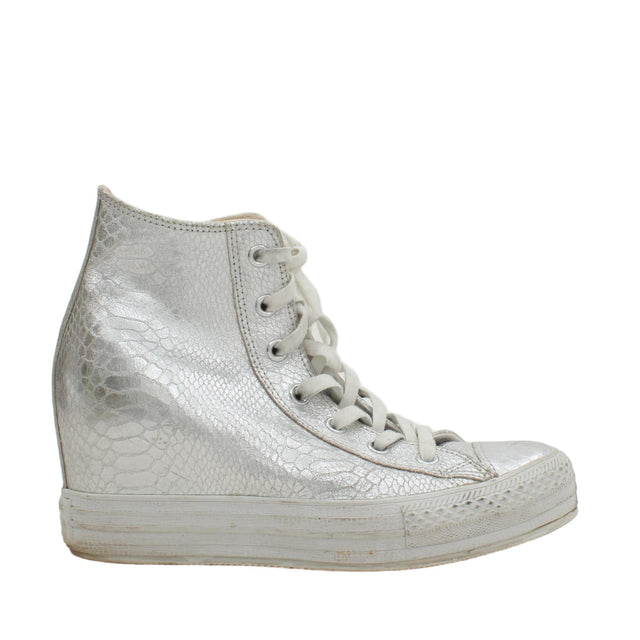Converse Women's Boots UK 7.5 Silver 100% Other