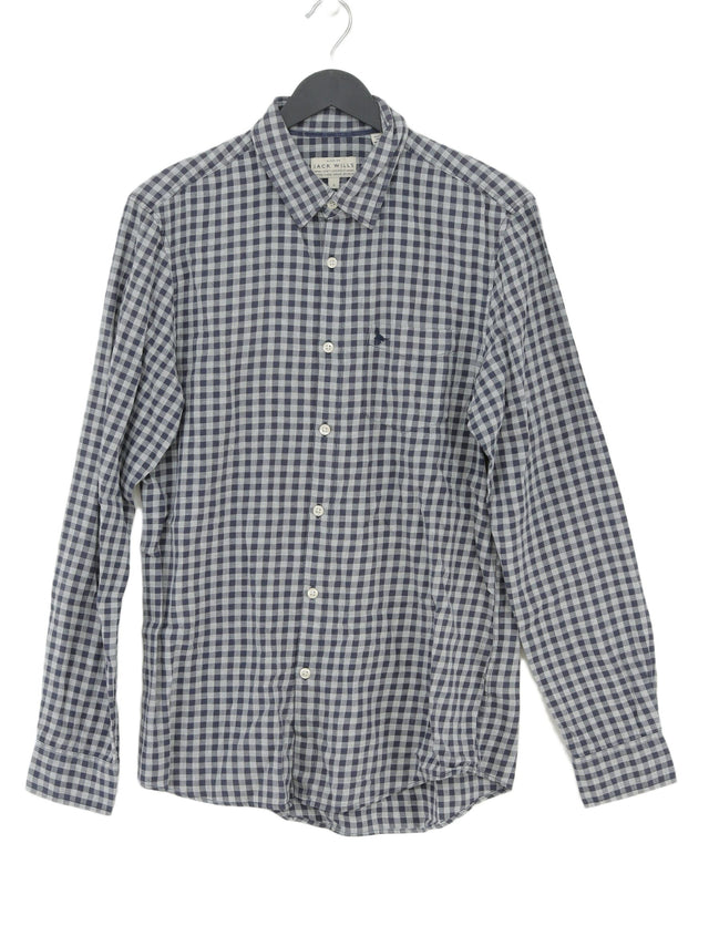 Jack Wills Men's Shirt S Blue 100% Cotton