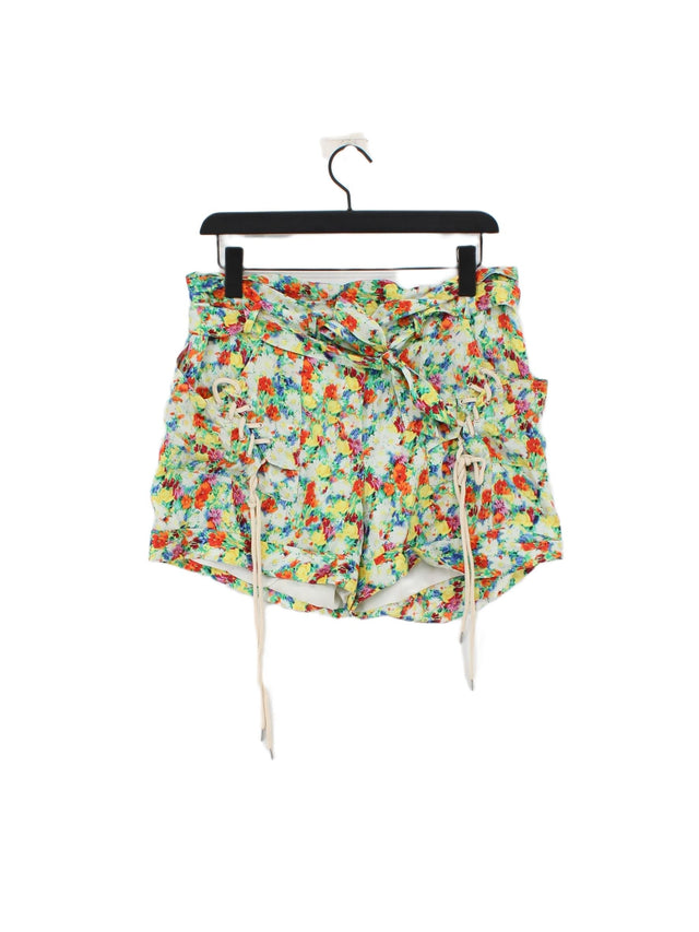 Rebecca Minkoff Women's Shorts UK 8 Multi Polyester with Silk