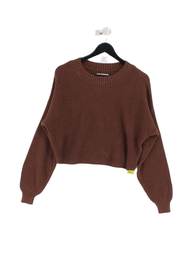 Hollister Women's Jumper L Brown Cotton with Acrylic