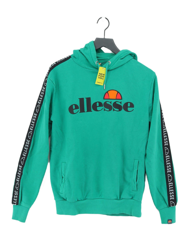 Ellesse Men's Hoodie M Green Cotton with Polyester