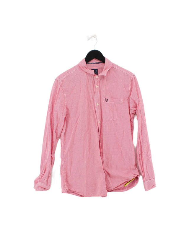 Crew Clothing Men's Shirt M Pink 100% Cotton