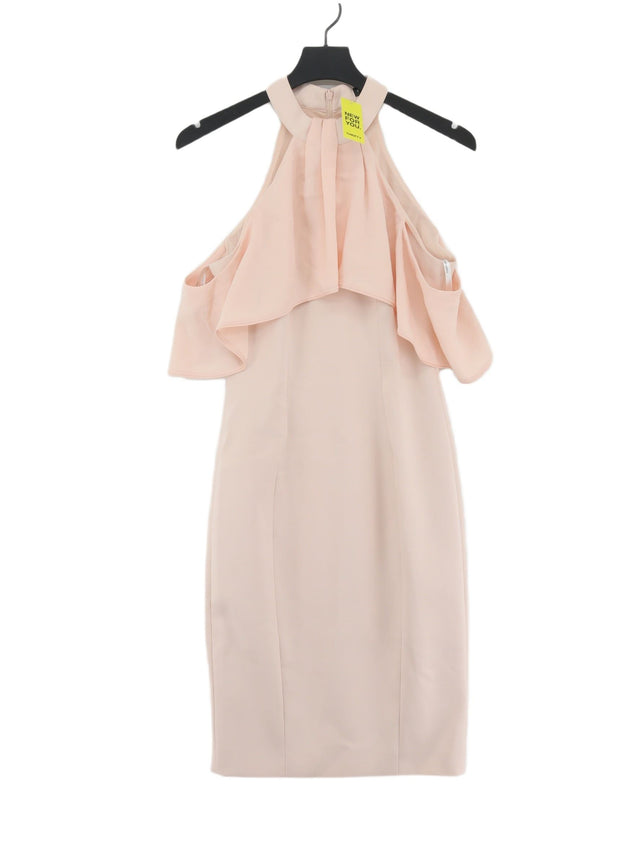 Karen Millen Women's Midi Dress UK 10 Cream Polyester with Elastane, Other