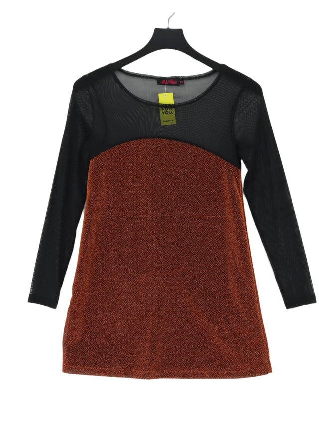 Motel Rocks Women's Mini Dress XS Gold 100% Polyester