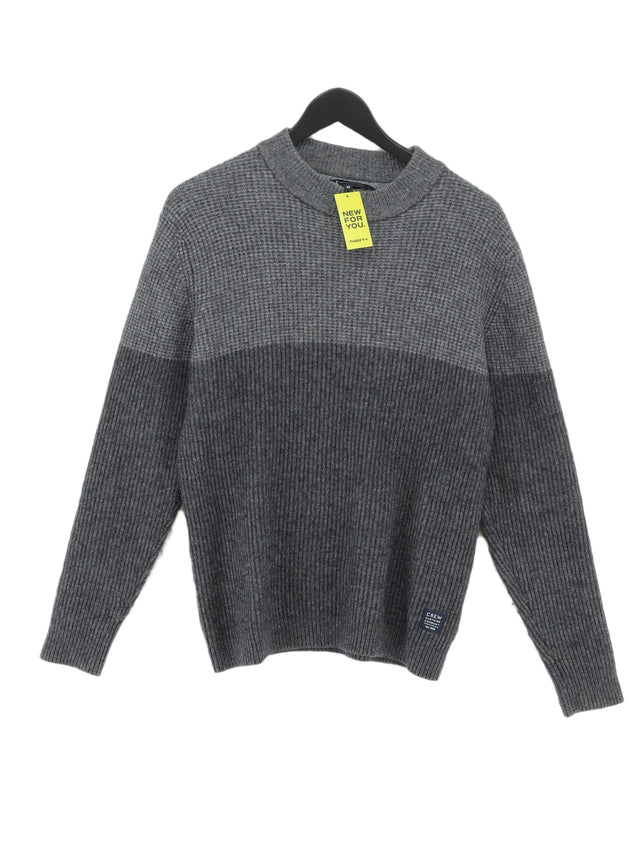 Crew Clothing Women's Top M Grey Wool with Polyamide