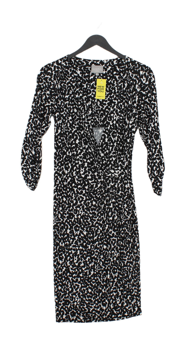 Ghost Women's Midi Dress UK 12 Black 100% Viscose