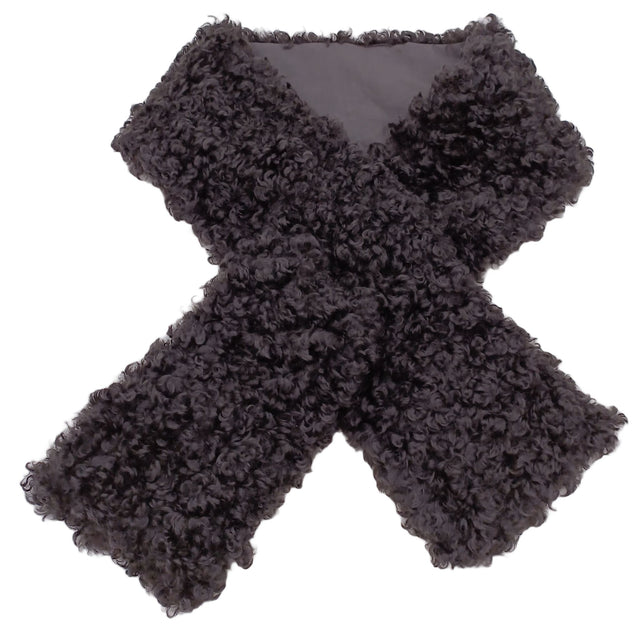 Mint Velvet Women's Scarf Black Polyester with Cotton