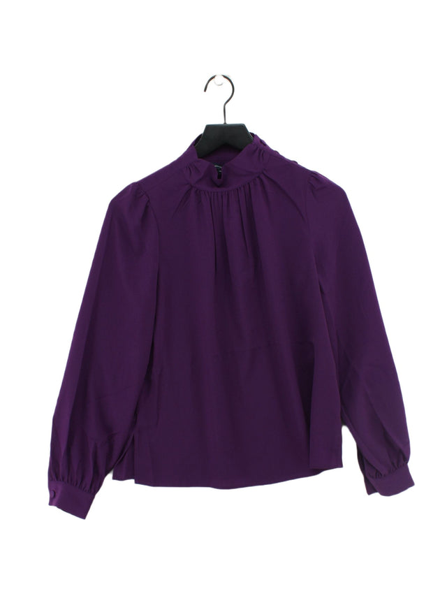 French Connection Women's Blouse XS Purple 100% Polyester