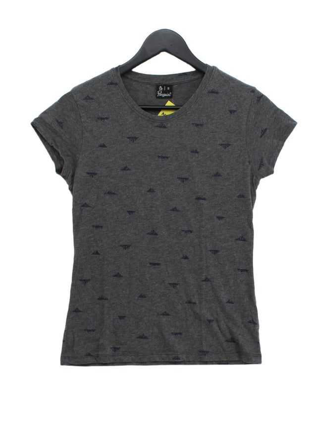 Original Penguin Women's T-Shirt S Grey 100% Cotton