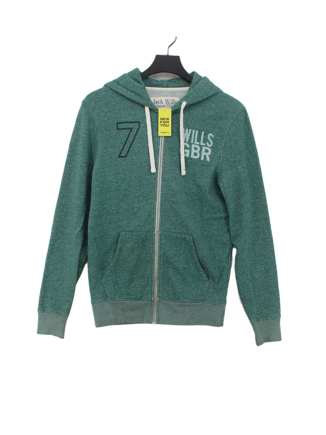 Jack Wills Men's Jacket XS Green Cotton with Polyester