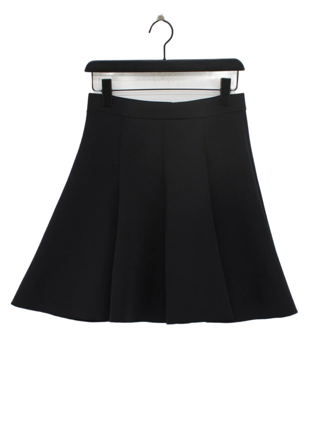 Whistles Women's Midi Skirt UK 8 Black Polyester with Elastane, Other