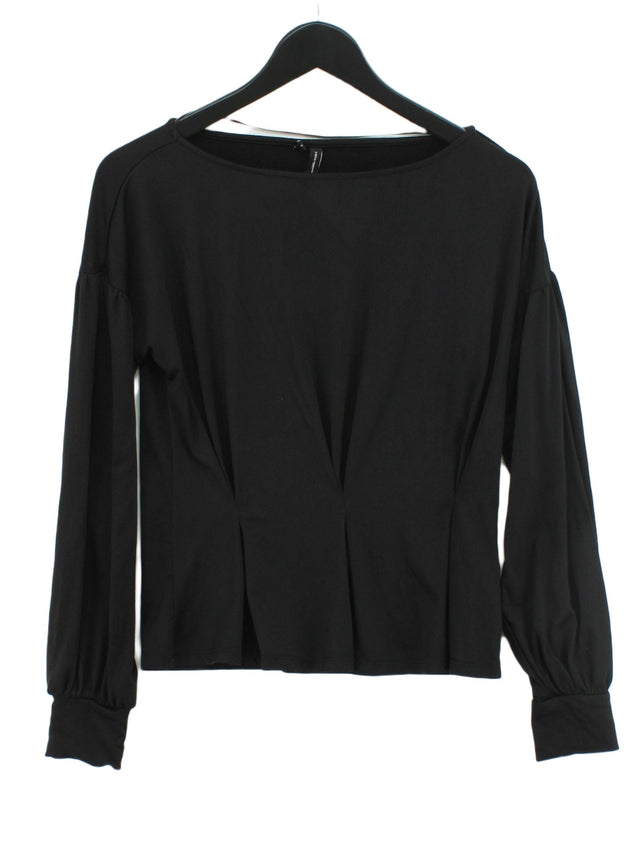 Vero Moda Women's Top S Black Polyester with Elastane