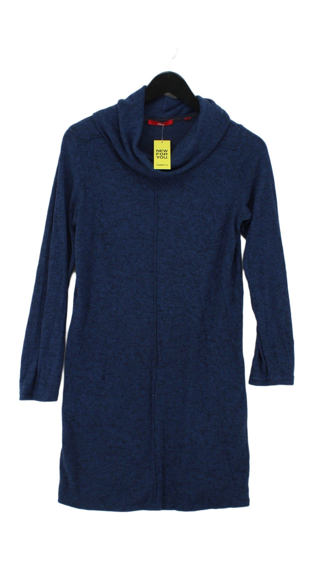 S.Oliver Women's Top UK 12 Blue Viscose with Elastane, Polyester