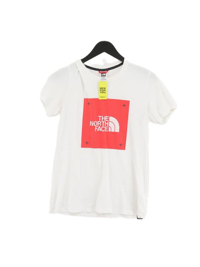 The North Face Women's T-Shirt S White 100% Cotton