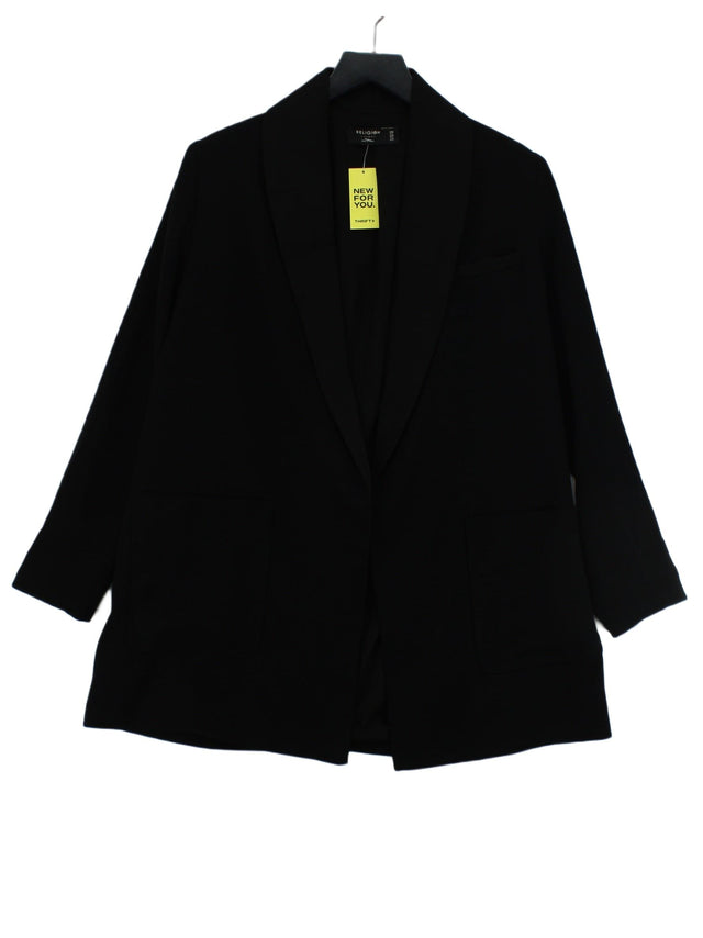 Religion Women's Coat S Black Polyester with Cotton