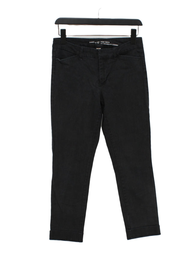 Gap Women's Jeans W 34 in Black Cotton with Spandex