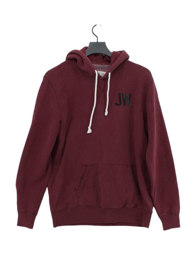 Jack Wills Women's Hoodie S Purple Cotton with Polyester