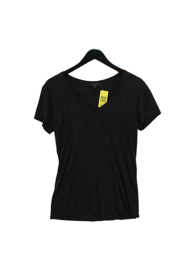 AllSaints Women's T-Shirt S Black 100% Other