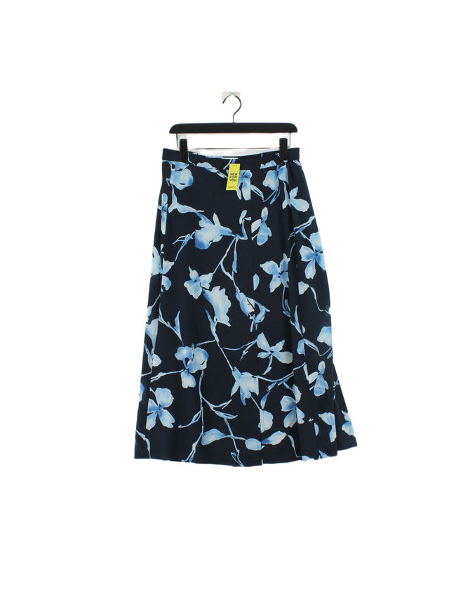 Basler Women's Maxi Skirt UK 16 Blue Viscose with Polyester