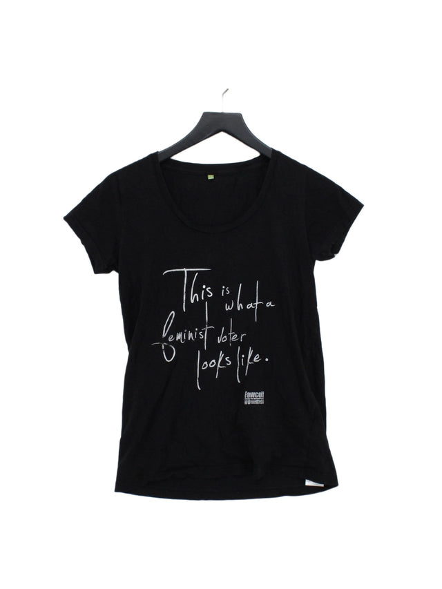 Rapanui Women's T-Shirt UK 12 Black 100% Cotton