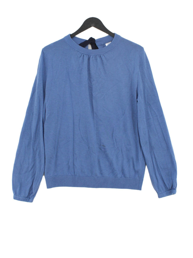 John Lewis Women's Jumper UK 12 Blue 100% Polyester